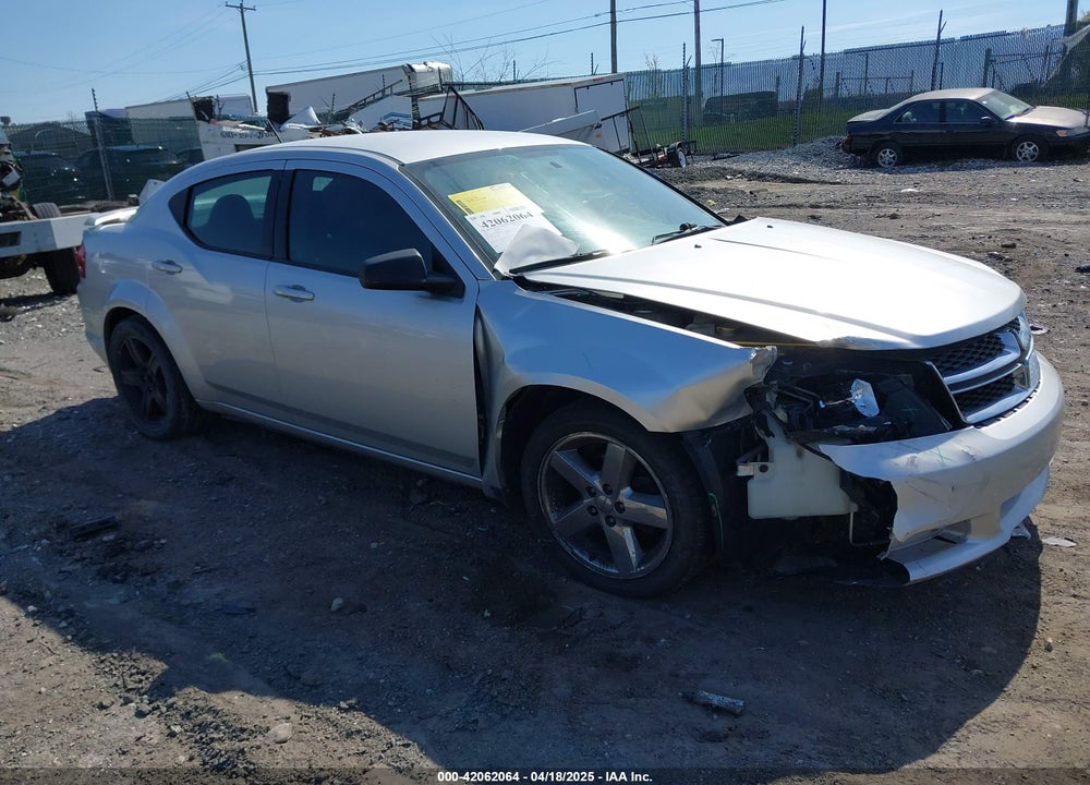 2012 DODGE AVENGER SE VIN: 1C3CDZAB6CN147327