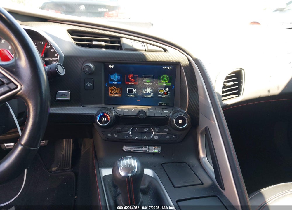 2017 CHEVROLET CORVETTE GRAND SPORT VIN: 1G1YZ2D71H5110106