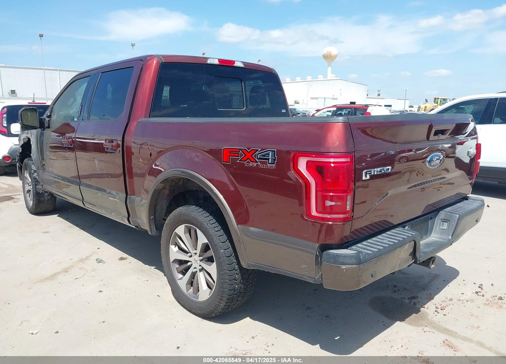2016 FORD F-150 KING RANCH VIN: 1FTEW1EG4GFA29864