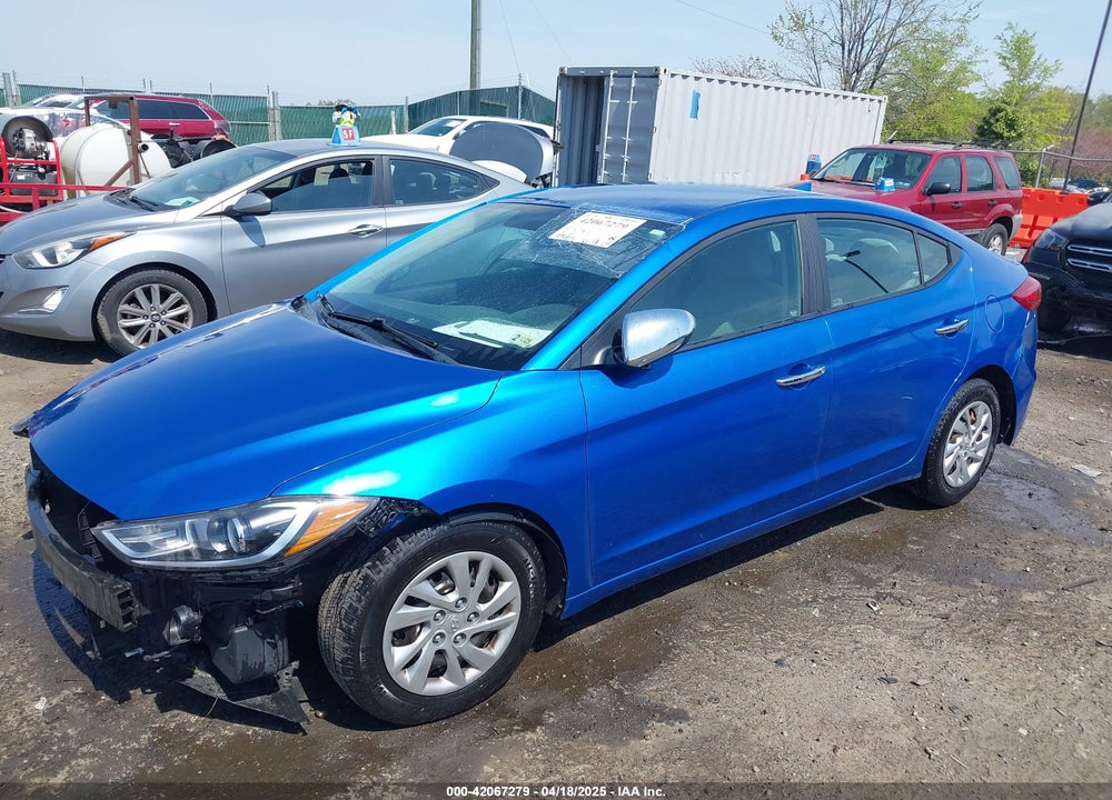 2017 HYUNDAI ELANTRA SE VIN: KMHD74LF6HU144401