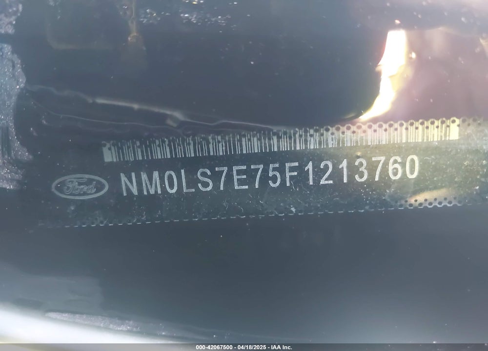 2015 FORD TRANSIT CONNECT VIN: NM0LS7E75F1213760