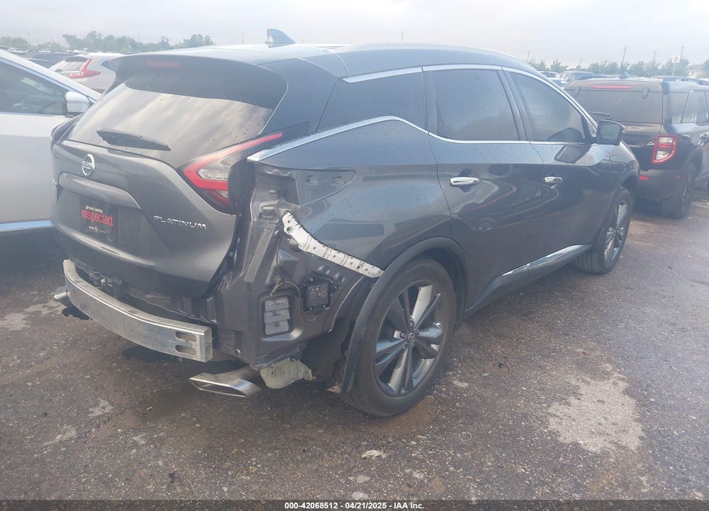 2019 NISSAN MURANO PLATINUM VIN: 5N1AZ2MJ2KN140352
