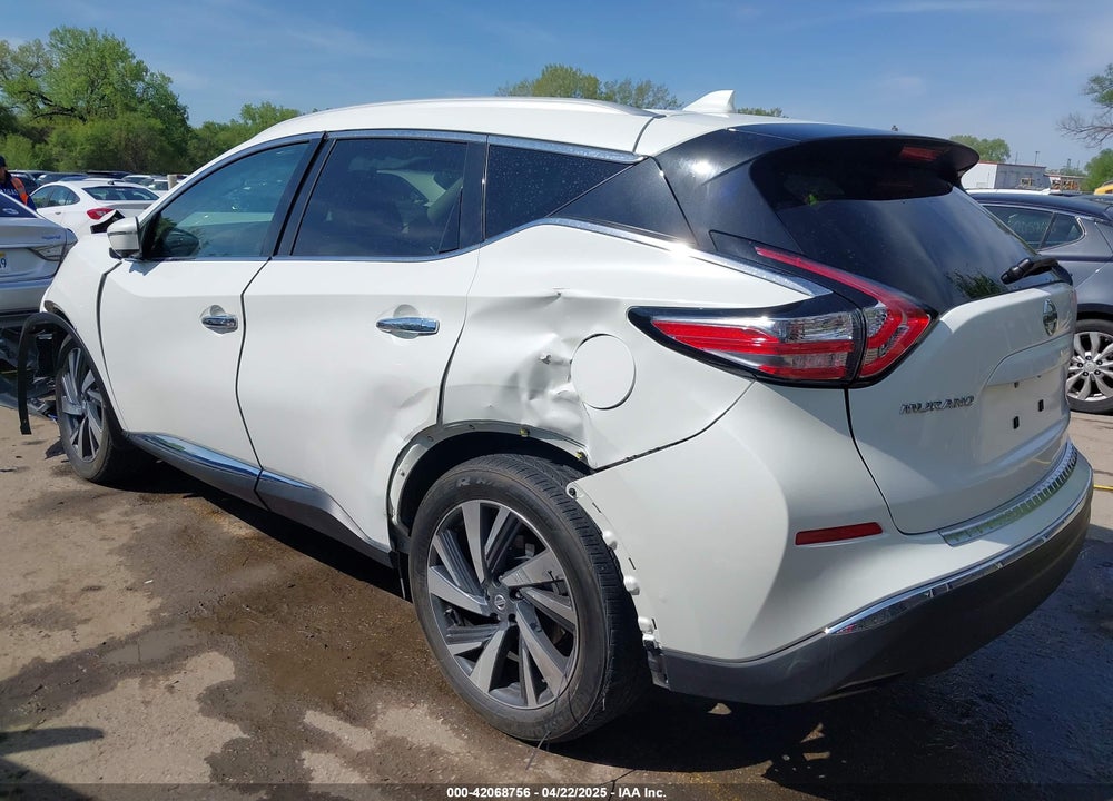 2016 NISSAN MURANO PLATINUM VIN: 5N1AZ2MH0GN163147