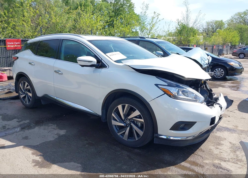 2016 NISSAN MURANO PLATINUM VIN: 5N1AZ2MH0GN163147