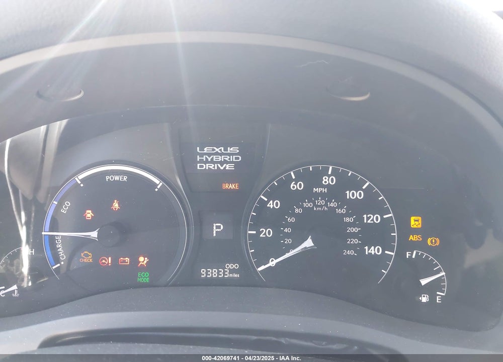 2013 LEXUS RX 450H VIN: JTJBC1BA0D2439847