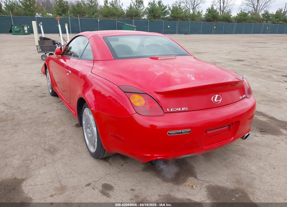 2002 LEXUS SC 430 VIN: JTHFN48Y620015228