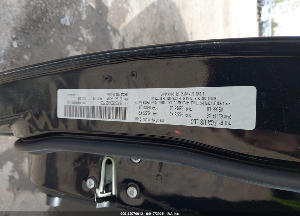 2016 DODGE CHARGER SE VIN: 2C3CDXBG3GH297795