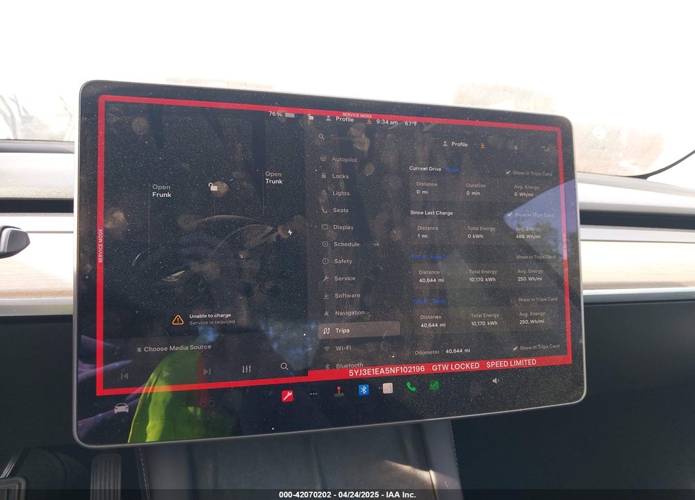 2022 TESLA MODEL 3 VIN: 5YJ3E1EA5NF102196