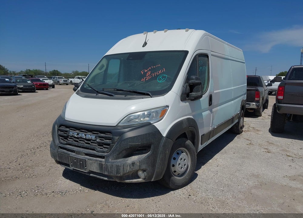 2023 RAM PROMASTER 2500 HIGH ROOF 159 WB VIN: 3C6LRVDG1PE524709