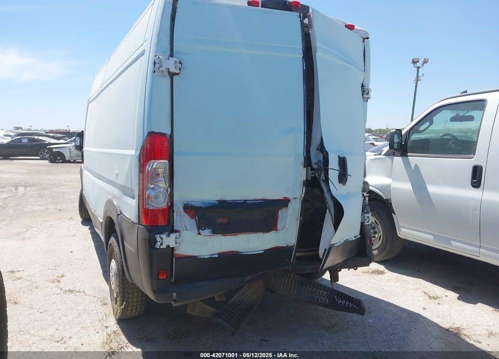 2023 RAM PROMASTER 2500 HIGH ROOF 159 WB VIN: 3C6LRVDG1PE524709