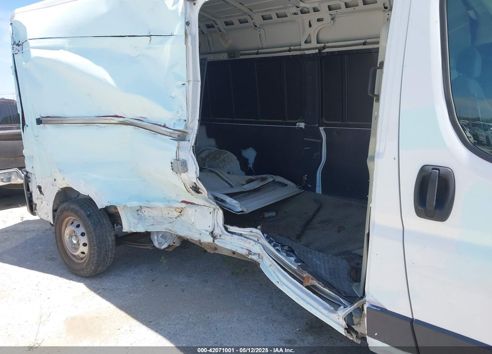2023 RAM PROMASTER 2500 HIGH ROOF 159 WB VIN: 3C6LRVDG1PE524709