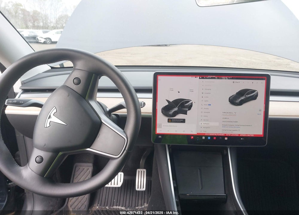 2020 TESLA MODEL Y VIN: 5YJYGDEF8LF046961