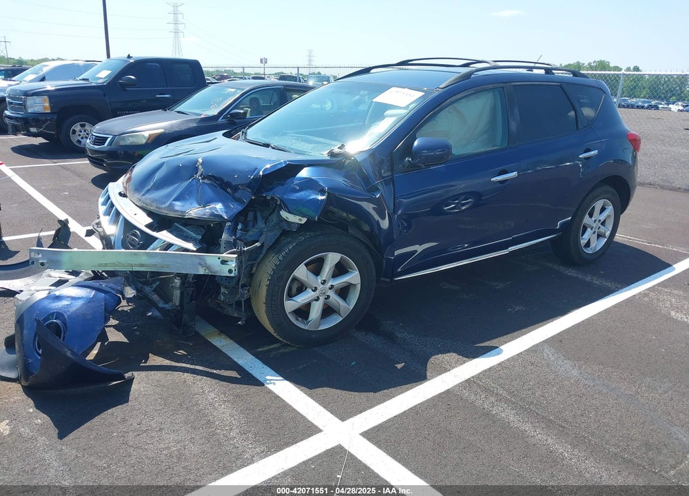 2009 NISSAN MURANO SL VIN: JN8AZ18U49W019558