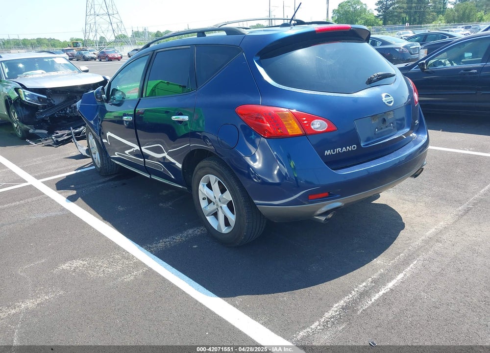 2009 NISSAN MURANO SL VIN: JN8AZ18U49W019558