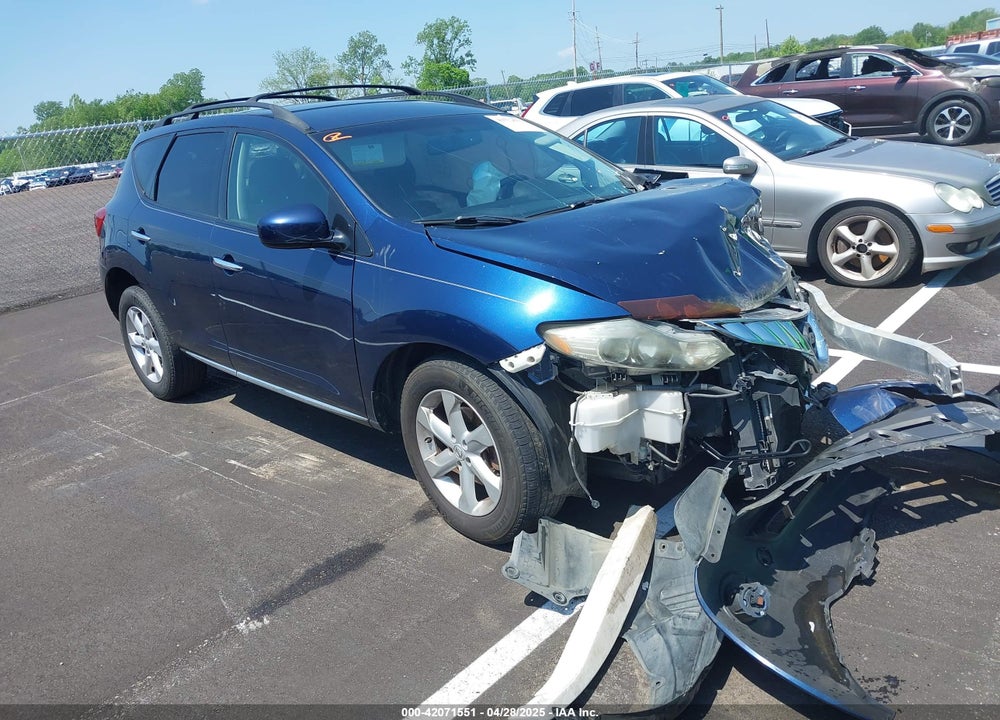 2009 NISSAN MURANO SL VIN: JN8AZ18U49W019558