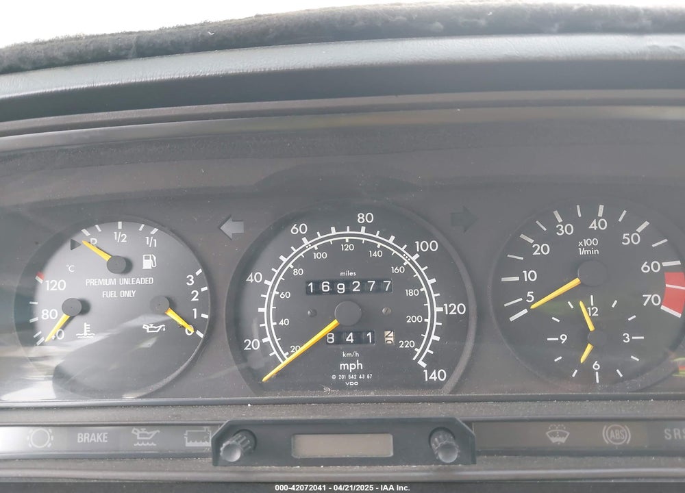 1993 MERCEDES-BENZ 190 E 2.6 VIN: WDBDA29D1PG067674