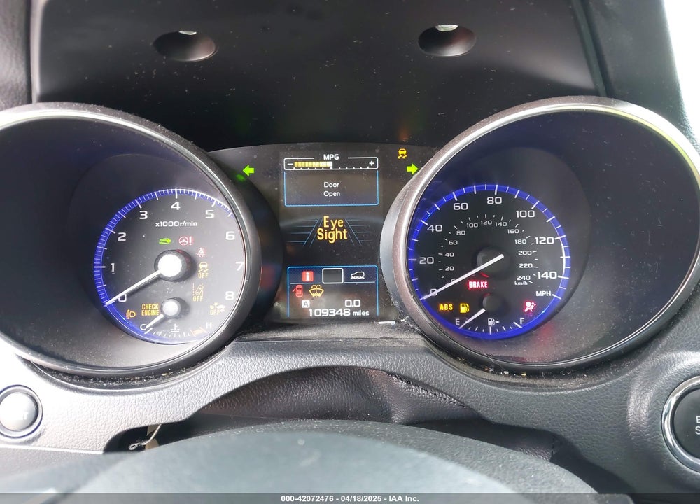 2018 SUBARU OUTBACK VIN: 4S4BSANC0J3219662