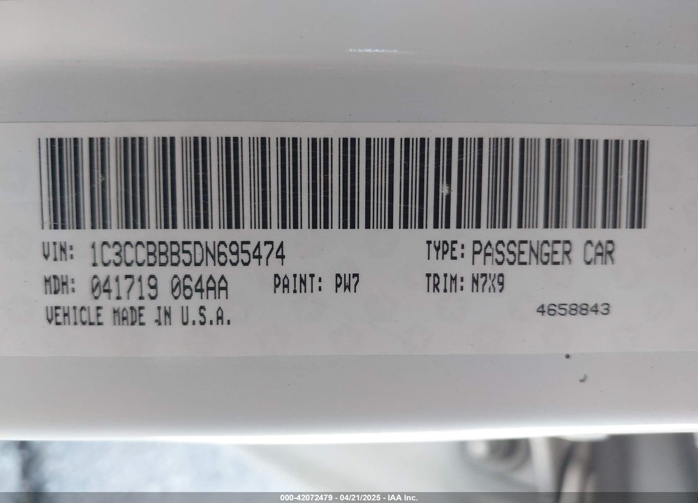 2013 CHRYSLER 200 VIN: 1C3CCBBB5DN695474
