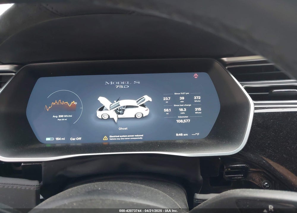 2017 TESLA MODEL S VIN: 5YJSA1E24HF195488