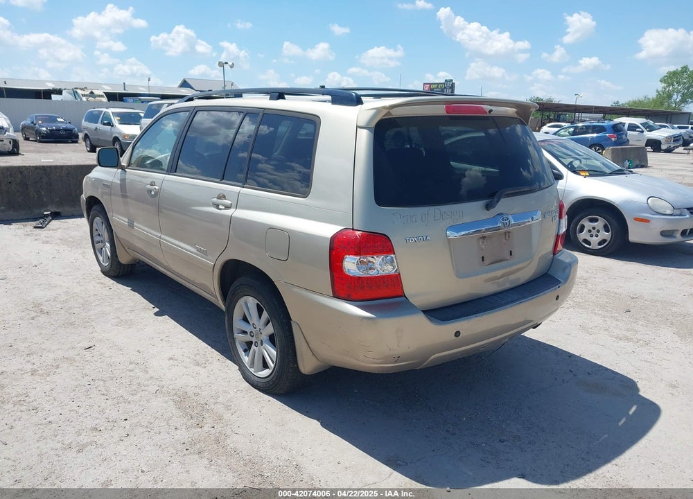 2007 TOYOTA HIGHLANDER HYBRID LIMITED V6 VIN: JTEDW21A070019124