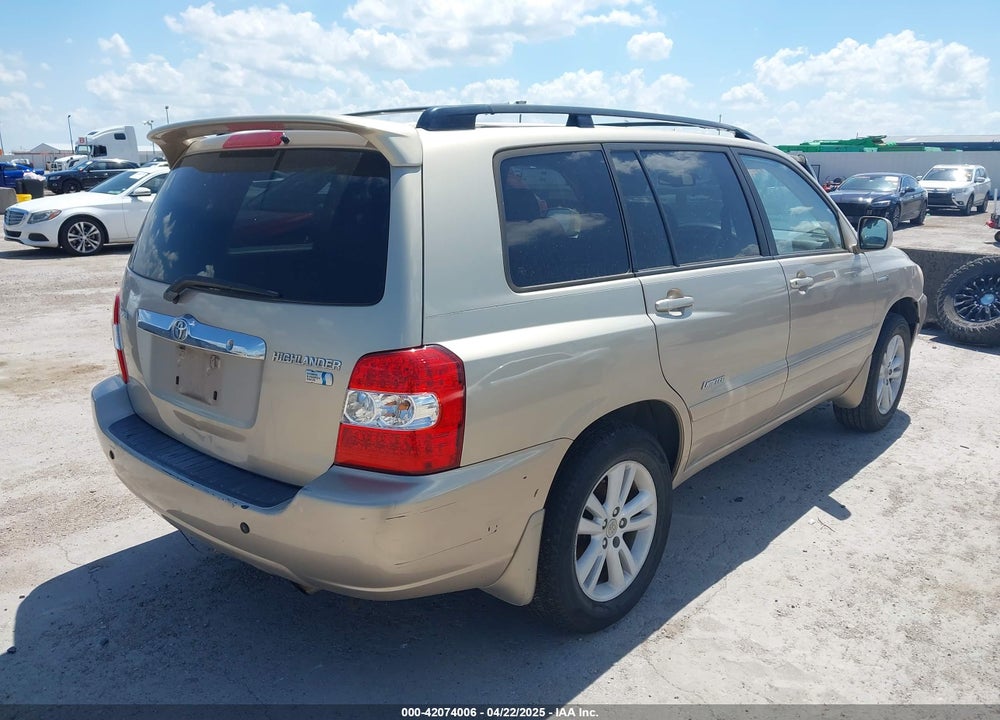2007 TOYOTA HIGHLANDER HYBRID LIMITED V6 VIN: JTEDW21A070019124