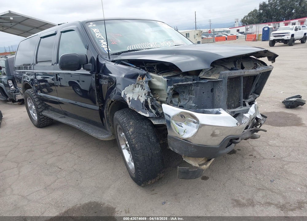 2000 FORD EXCURSION XLT VIN: 1FMNU40S8YEA37729