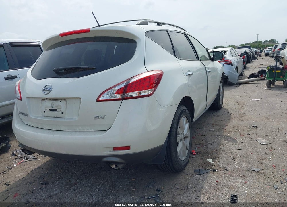 2013 NISSAN MURANO SV VIN: JN8AZ1MU8DW208678