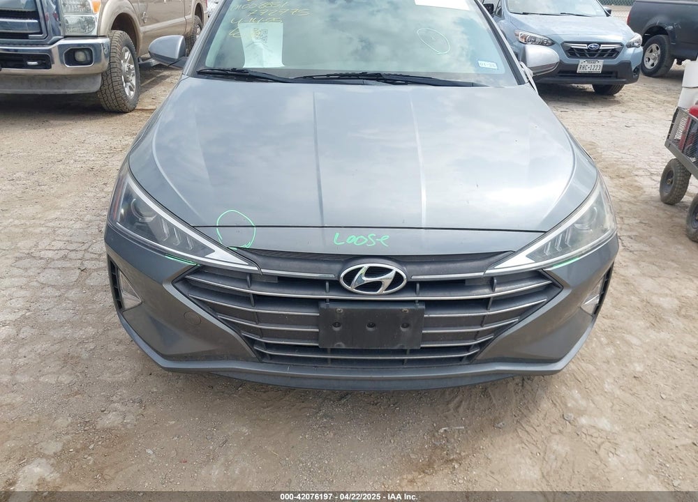 2019 HYUNDAI ELANTRA SEL VIN: KMHD84LF3KU772775