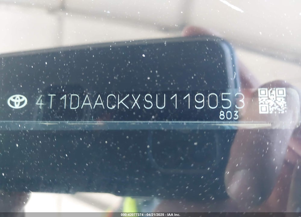 2025 TOYOTA CAMRY SE VIN: 4T1DAACKXSU119053