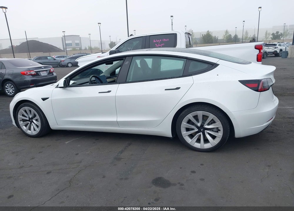2022 TESLA MODEL 3 LONG RANGE DUAL MOTOR ALL-WHEEL DRIVE VIN: 5YJ3E1EB8NF195708