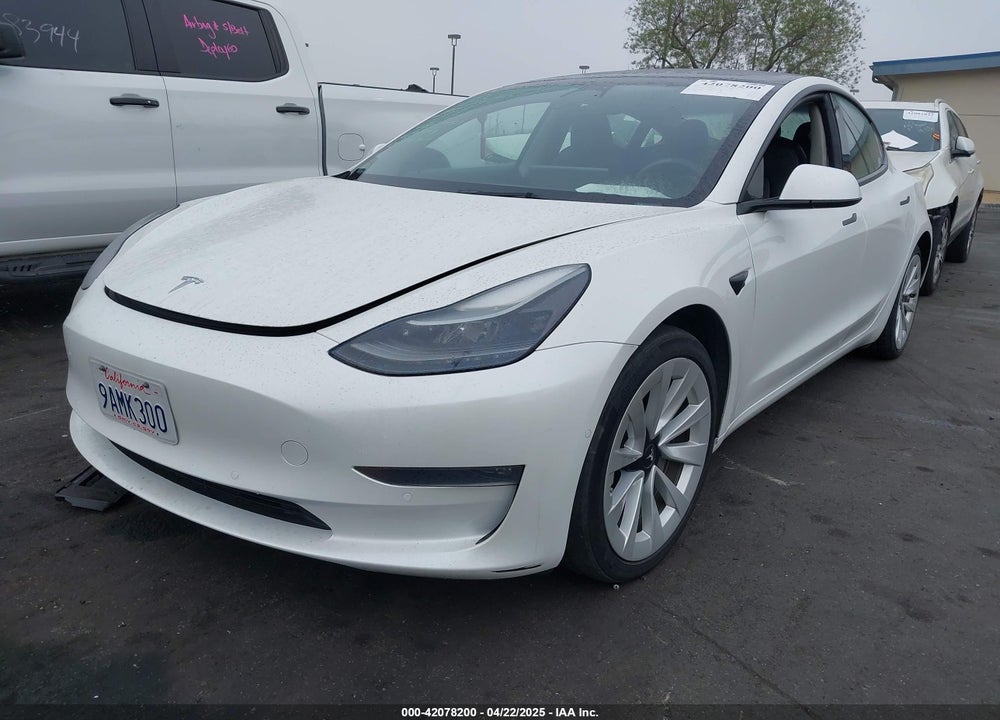 2022 TESLA MODEL 3 LONG RANGE DUAL MOTOR ALL-WHEEL DRIVE VIN: 5YJ3E1EB8NF195708