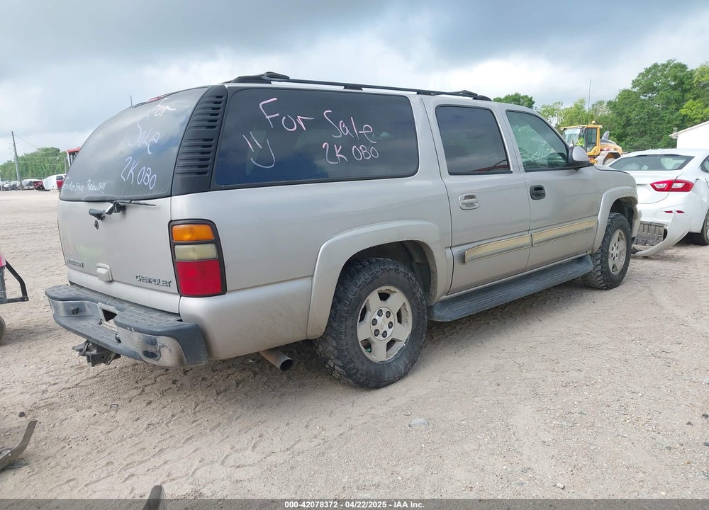2004 CHEVROLET SUBURBAN 1500 LT VIN: 1GNEC16Z34J268718