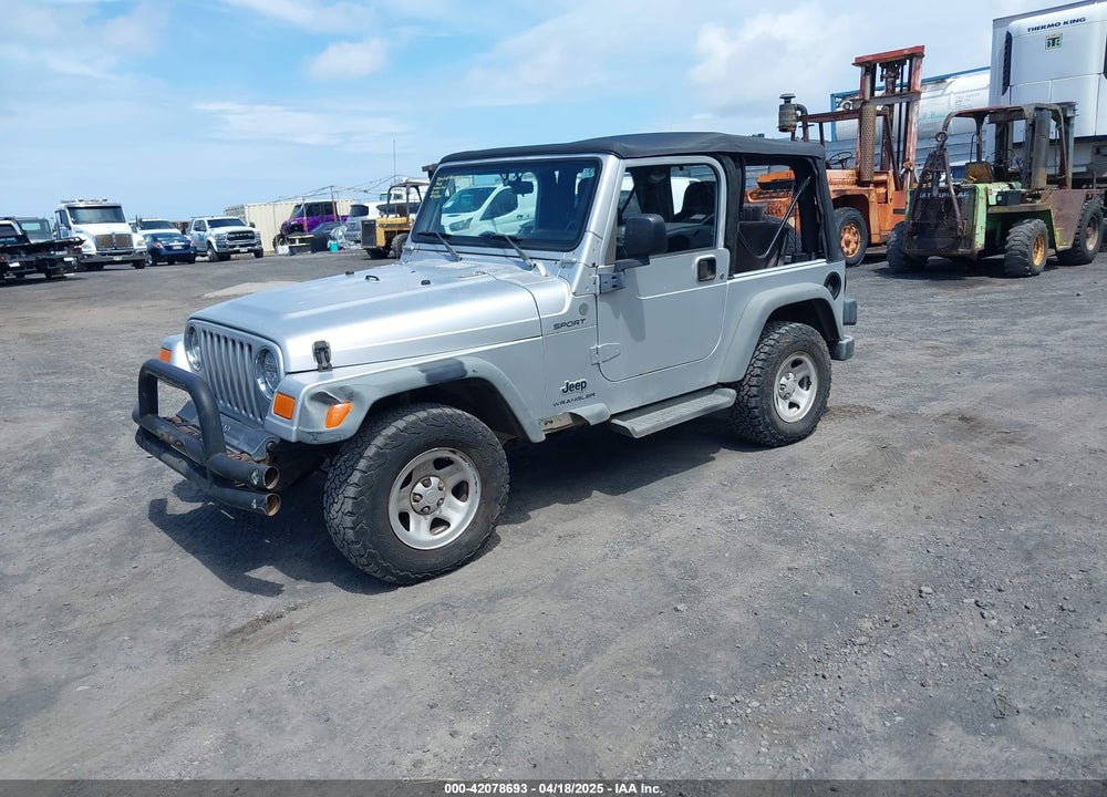 2004 JEEP WRANGLER SPORT VIN: 1J4FA49S04P781581