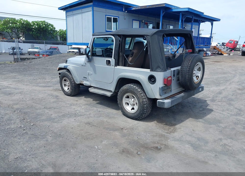 2004 JEEP WRANGLER SPORT VIN: 1J4FA49S04P781581