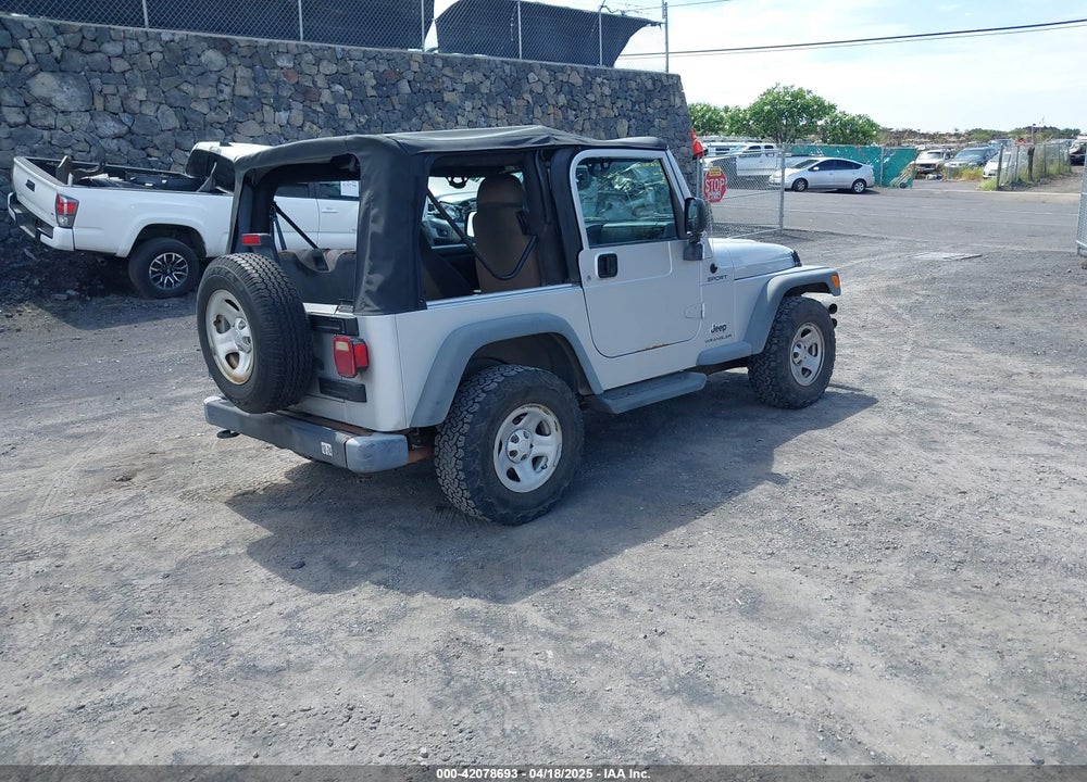 2004 JEEP WRANGLER SPORT VIN: 1J4FA49S04P781581