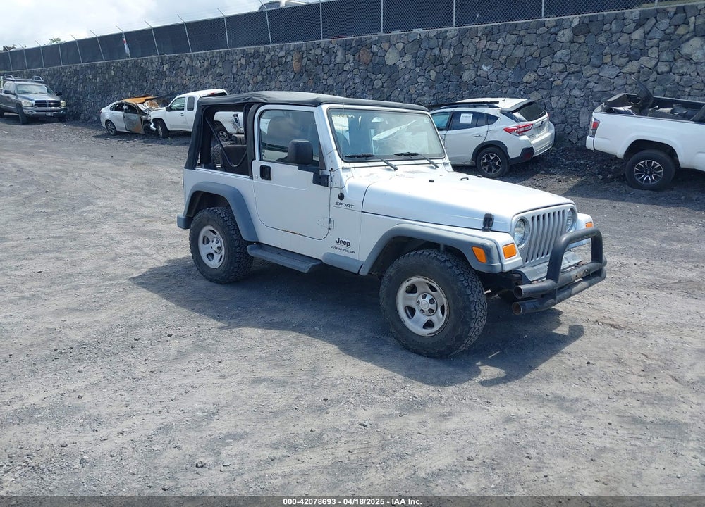 2004 JEEP WRANGLER SPORT VIN: 1J4FA49S04P781581