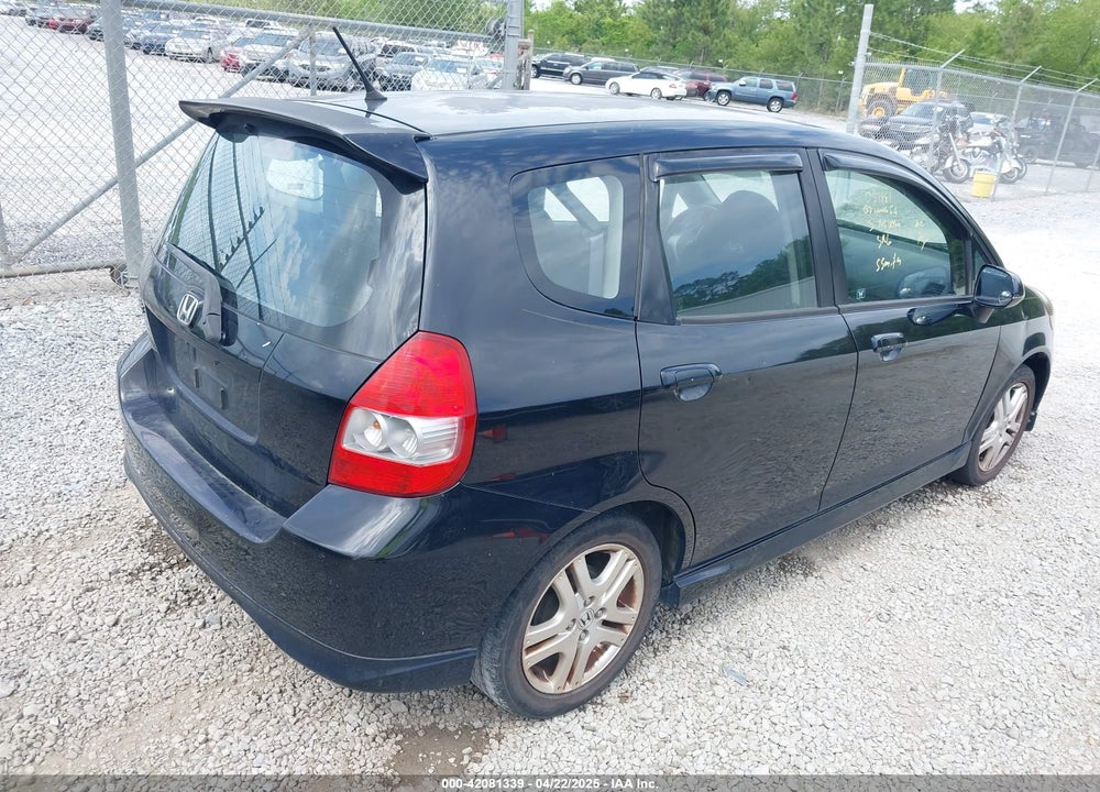 2007 HONDA FIT SPORT VIN: JHMGD37627S051981