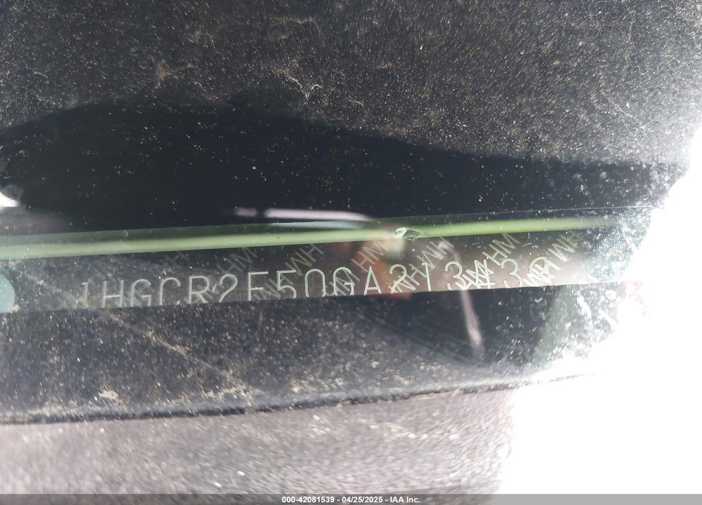 2016 HONDA ACCORD VIN: 1HGCR2F50GA213439
