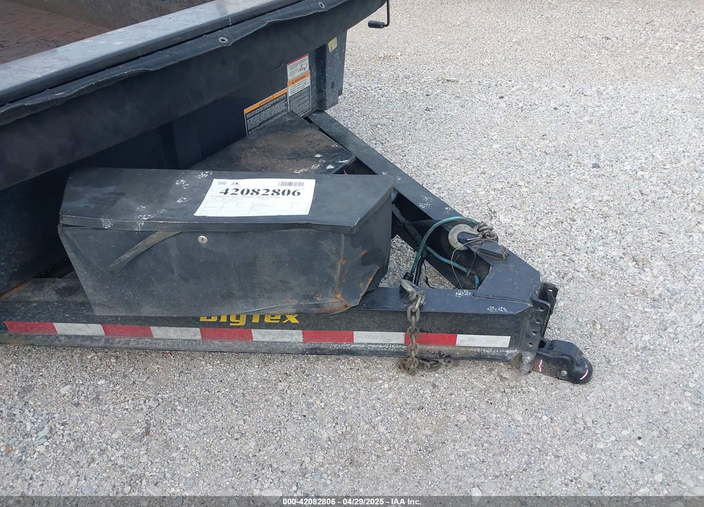 2021 BIG TEX TRAILER CO INC TRAILER VIN: 16V1D1927M5026109