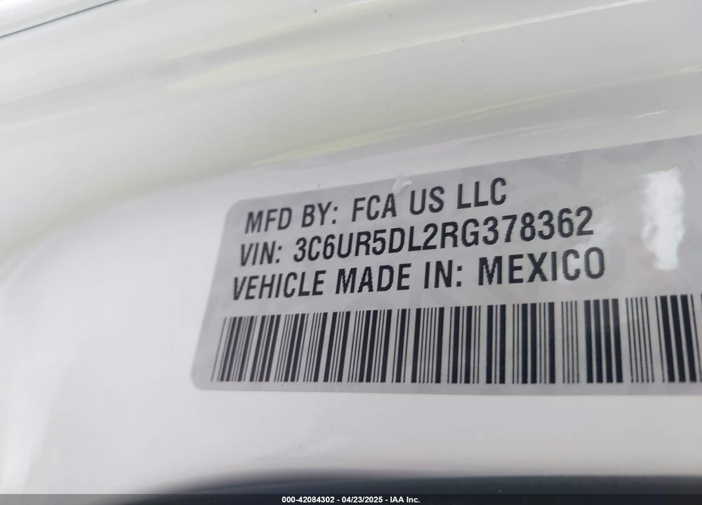 2024 RAM 2500 VIN: 3C6UR5DL2RG378362