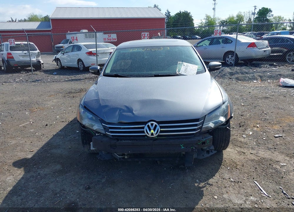 2013 VOLKSWAGEN PASSAT VIN: 1VWBP7A36DC116035