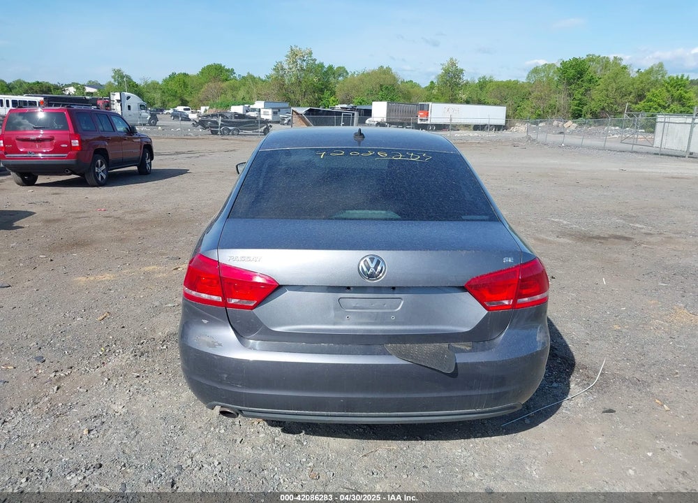 2013 VOLKSWAGEN PASSAT VIN: 1VWBP7A36DC116035