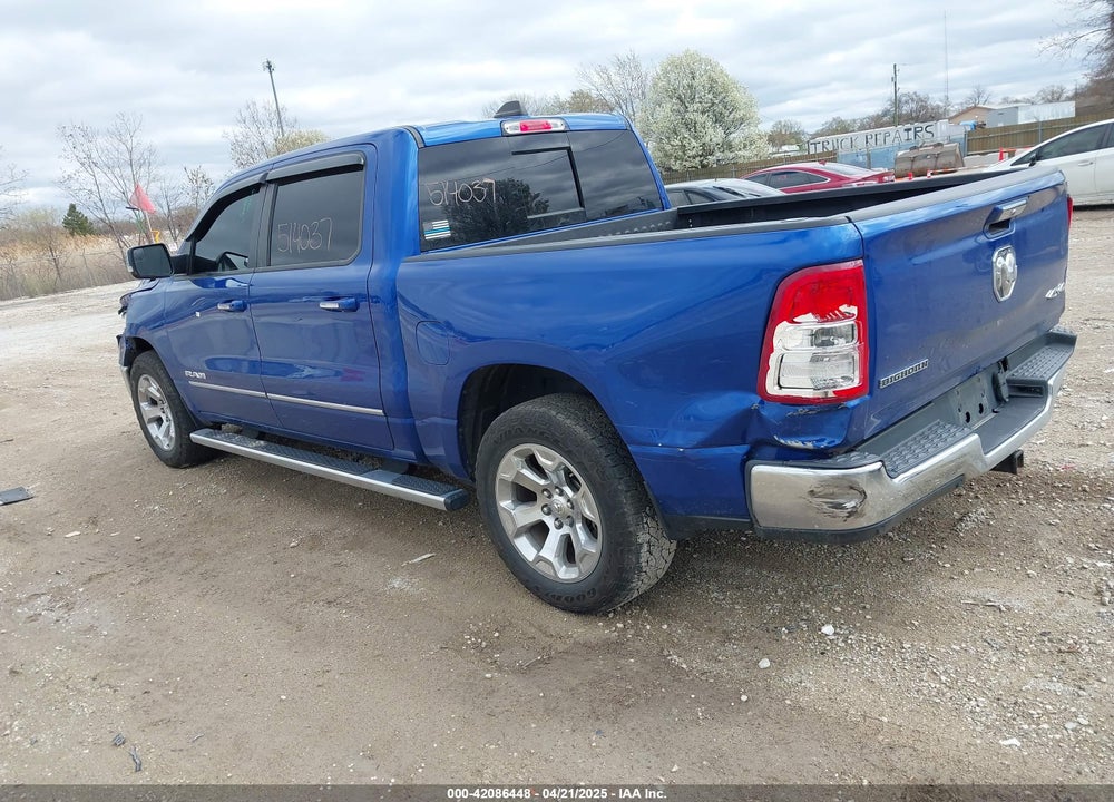 2019 RAM 1500 BIG HORN/LONE STAR 4X4 5'7 BOX VIN: 1C6RRFFG5KN755405
