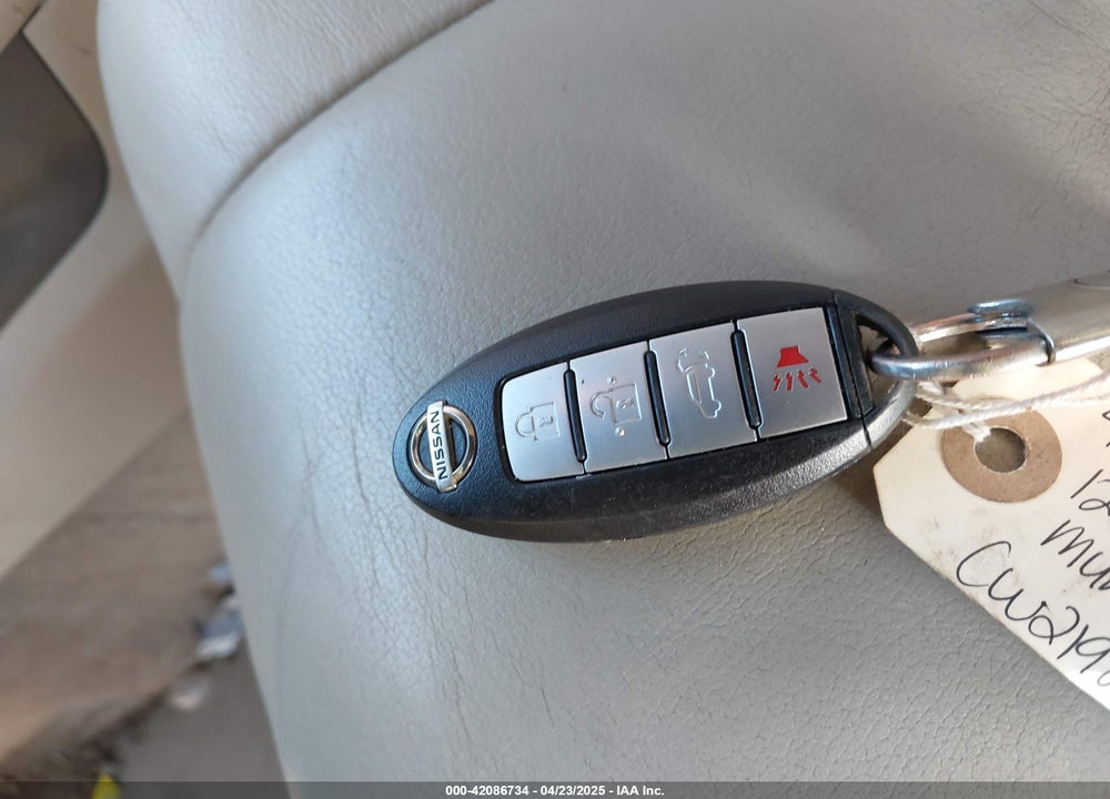 2012 NISSAN MURANO VIN: JN8AZ1MW5CW219248