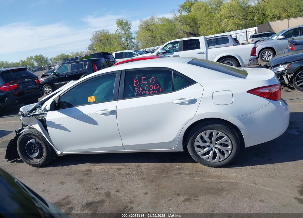 2018 TOYOTA COROLLA LE VIN: 2T1BURHEXJC096289
