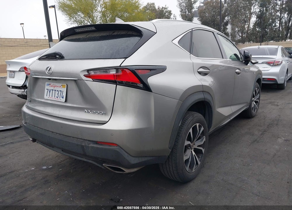 2017 LEXUS NX 200T F SPORT VIN: JTJYARBZ2H2072623