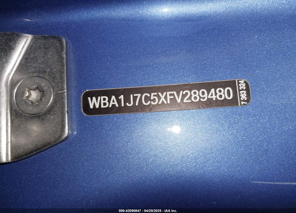 2015 BMW M235 VIN: WBA1J7C5XFV289480