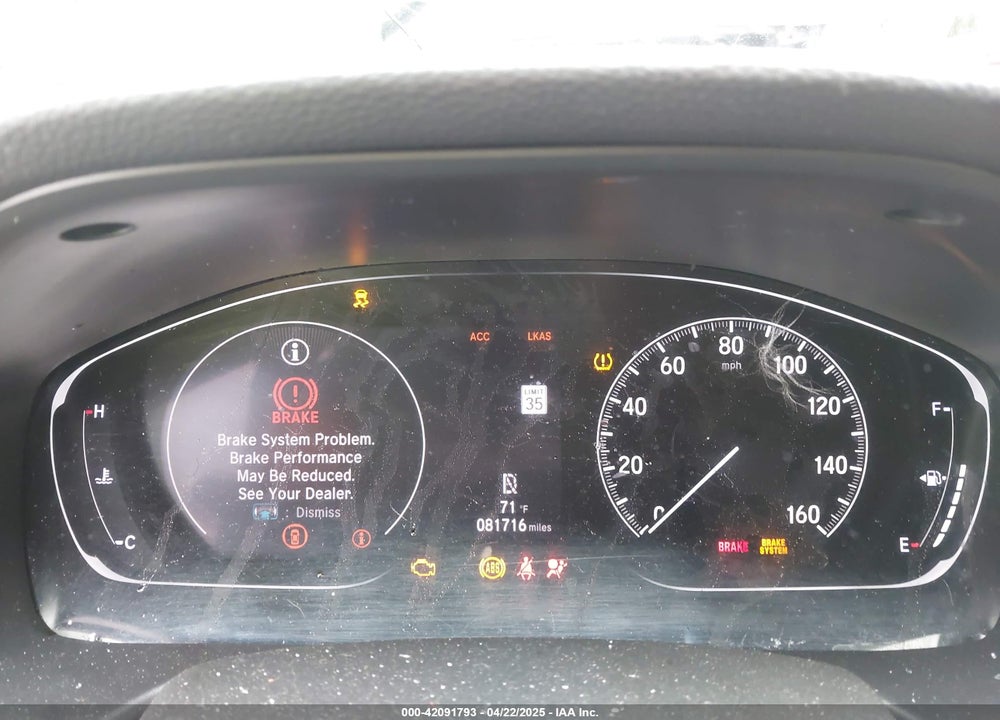 2020 HONDA ACCORD VIN: 1HGCV1F18LA053677