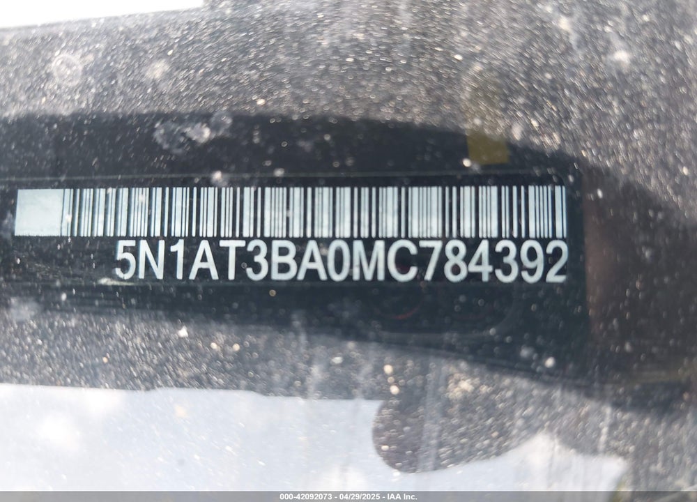 2021 NISSAN ROGUE VIN: 5N1AT3BA0MC784392