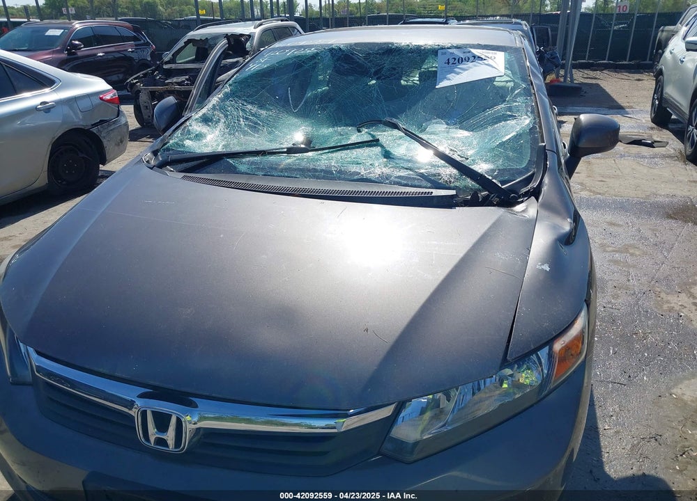 2012 HONDA CIVIC LX VIN: 19XFB2F52CE348431